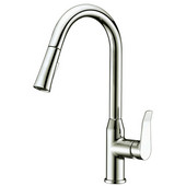  Single-Lever AB533498 Series Pull-Down Spray Kitchen Faucet, Brushed Nickel Finish