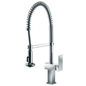  Single-Lever Pull-Out Spring Kitchen Faucet, Chrome