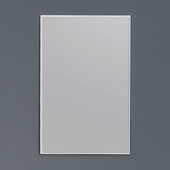 Vertical Matte Aluminum Framed Mirror, 20-1/2'' W x 3/4'' D x 29-1/2'' H