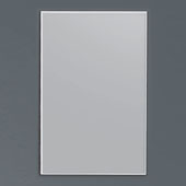  Vertical Matte Aluminum Framed Mirror, 23-5/8'' W x 3/4'' D x 35-1/2'' H