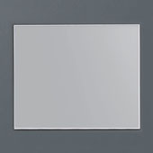  Horizontal Matte Aluminum Framed Mirror, 31-1/2'' W x 3/4'' D x 27-9/16'' H