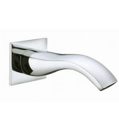  3-5/32''W x 7-3/32''D x 2-3/4''H, Wall Mount Tub Spout, Brushed Nickel Finish