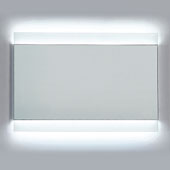  LED Backlit Top and Bottom Frame High Gloss Aluminum Horizontal with IR Sensor, 31-1/2'' W x 1-3/16'' D x 23-5/8'' H
