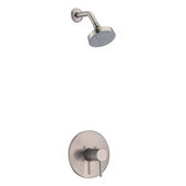   Pinnacles Series Shower Combo Set Wall Mounted Shower Head w/ Trim, Brushed Nickel