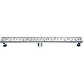  32''W Seine River Series - Linear Shower Drain in Polished Satin