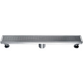  24''W Wheaton River Series - Linear Shower Drain in Polished Satin