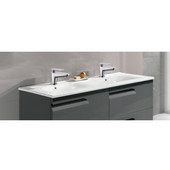  Vitale Series 47-5/8'' Wide Ceramic Double Basin Sink Top
