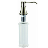 Dawn® Soap Dispenser in Brushed Nickel, 2-7/32'' Diameter x 3-1/4'' D, 2-19/32'' (Counter to Spout), 7-31/32'' (Plastic Refill Bottle)