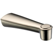  1-3/4''W x 7-14/25''D x 2-1/2''H, Wall Mount Tub Spout, Brushed Nickel