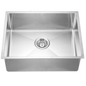  26''W x 18''D x 9-1/4''H, Undermount Single Bowl Square Sink in Polished Satin Finish