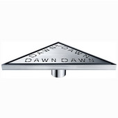 ® Triangle Stainless Steel Shower Drain in Polished Satin Finish, 14-1/8'' W x 7-3/16'' D x 3-1/8'' H
