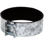 S&P Galvanized Steel Vent Mounting Connecting Clamp with Insulated Rubber Duct Seal, 4'' - 12-2/5'' Sizes Available