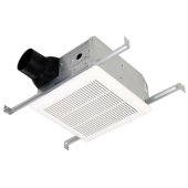 S&P Premium Choice 4'' Ceiling Mounted Bathroom Fan with DC Motor and Humidity Sensor, 24 - 80 CFM