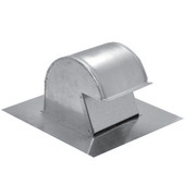 S&P Galvanized Steel Duct Fan Roof Cap Vent with Damper Flap Closure, 4'' - 10'' Sizes Available