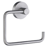  Home Line European Style Brushed Chrome Toilet Paper Roll Holder 1-1/2'' D