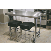  Commercial Stainless Counter Top Table w/ Undershelf, 60'' W x 24'' D x 35'' H