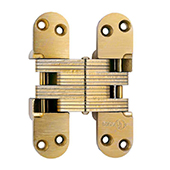 ® Invisible Hinge, UL Fire Rated Hinge for Wood or Metal, Alloy Steel Material, Satin Brass Finish