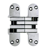 ® Invisible Hinge, Zinc Bodies and Steel Links, Bright Chrome Finish