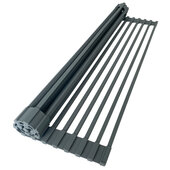  Workstation Roll-Up Drying Rack in Dark Gray, 16-3/4'' W x 13-1/8'' D x 1/4'' Thick