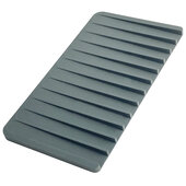  Silicone Drying Mat and Trivet in Dark Gray, 8-1/8'' W x 14-3/4'' D x 1/2'' Thick
