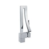 STYLISH International STYLISH™ GABRIELLA Single Handle Bathroom Faucet for Single Hole Brass Basin Mixer Tap, Polished Chrome Finish, Faucet Height: 14''