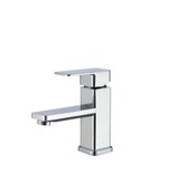 STYLISH International STYLISH™ ALIX Single Handle Bathroom Faucet for Single Hole Brass Basin Mixer Tap, Polished Chrome Finish, Faucet Height: 6''