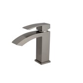 STYLISH International STYLISH™ Single Handle Bathroom Faucet for Single Hole Brass Basin Mixer Tap, Brushed Nickel Finish, Faucet Height: 6-1/2''