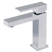  Ava Single Handle Basin Bathroom Faucet, Polished Chrome, Faucet Height: 6-1/2'' H; Spout Height: 4-1/2'' H; Spout Reach: 5-3/4'' D