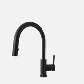 STYLISH International STYLISH™ MODENA Single Handle, Pull Down, Dual Mode Stainless Steel Kitchen Sink Faucet In Matte Black, Faucet Height: 14''