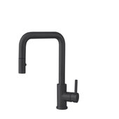  STYLISH Kitchen Sink Faucet Single Handle Pull Down Dual Mode in Matte Black Finish , Spout Height: 7-7/8''; Spout Reach: 8-1/2''