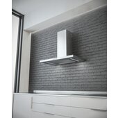  SUTC92 36'' Wall Mount Range Hood, 600 CFM Internal Blower, Stainless Steel, Chromed 4 Speed Touch Control, 2 x 5W LED Lights