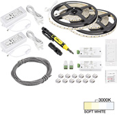  illumaLED™ Vivid Series 32' Tape Light Duo Wireless Contractor Kit, 2-Zone, 2-Area, High Light Output, Soft White 3000K, 384'' Length x 5/16''W x 1/16'' H