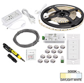  illumaLED™ Vivid Series 16' Foot Tape Light Uno Wireless Contractor Kit, 1-Zone, 1-Area, High Light Output, Daylight White 5000K, 197'' Length x 5/16''W x 1/16'' H