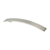  Italian Designs Collection Bow Shaped Pull in Polished Satin Nickel, 9-1/2''W x 1-1/4''D x 1-1/2''H (CTC 6-5/16'')