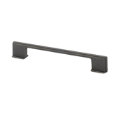  Italian Designs Collection Thin Square Cabinet Pull Handle in Dark Bronze, 6-5/8''W x 1''D x 3/8''H (CTC 5'' or 6-5/16'')