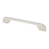  Italian Designs Collection Thin Modern Pull in Satin Nickel, 7-7/8''W x 1-1/8''D x 1/16''H (CTC 6-5/16'' or 7-9/16'')