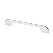  Italian Designs Collection Thin Modern Pull in Bright Chrome, 7-7/8''W x 1-1/8''D x 1/16''H (CTC 6-5/16'' or 7-9/16'')