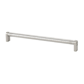  Italian Designs Collection Round Appliance Pull in Satin Nickel, 13''W x 1-3/4''D x 3/4''H (CTC 12-9/16'')