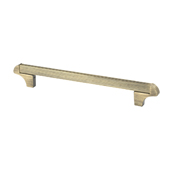  Italian Designs Collection Square Transitional Cabinet Pull in Antique Bronze, 8-1/4'' x 1-1/2''D x 1/8''H (CTC 6-5/16'')
