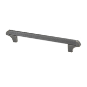  Italian Designs Collection Square Transitional Cabinet Pull in Dark Bronze, 8-1/4'' x 1-1/2''D x 1/8''H (CTC 6-5/16'')