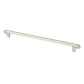  Italian Designs Collection Square Transitional Cabinet Pull in Satin Nickel, 14-1/2''W x 1-1/2''D x 1/8''H (CTC 12-9/16'')