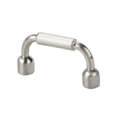  Italian Designs Collection Small Finger Pull in Satin Nickel, 1-5/8''W x 7/8''D x 1/8''H (CTC 1-1/4'')