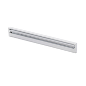  Contemporary Collection Ruler Pull in Bright Chrome, 4-5/16''W x 5/16''D x 5/16''H (CTC 2-1/2'')