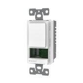  120VAC 300W/600W Swidget Standard Switch, w/o Insert, White, 1-5/8'' W x 2-13/16'' D x 1-13/16'' H