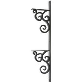Urban Ironcraft Isabelle 2-Tier Linear Shelf Bracket, Multiple Finishes, 10''D max