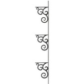 Urban Ironcraft Isabelle 3-Tier Linear Shelf Bracket, Multiple Finishes, 10''D max