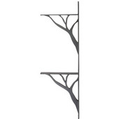  Willow 2-Tier Linear Shelf Bracket, Multiple Finishes, 10''D max