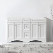  Talisa 60'' Double Bathroom Vanity, White, Cabinet Only, 59-1/10'' W x 21-2/5'' D x 35-1/5'' H