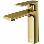  Davidson Single Hole Bathroom Faucet in Matte Gold