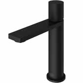 VIGO Halsey Single Hole Bathroom Faucet in Matte Black, Faucet Height: 6-3/8'' Spout Height: 4-3/8'' Spout Reach: 5-1/4''